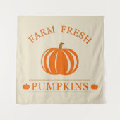 Frische Kürbis fallen Herbst Wandteppich (Vorderseite)