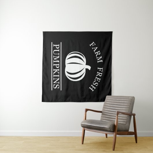 Frische Kürbis fallen Herbst Wandteppich (Beispiel (Horizontal))