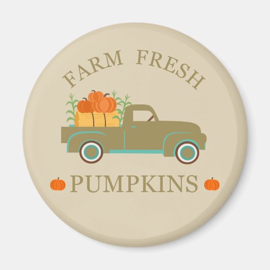 Frische Kürbis Wasserfarbenfall Herbst Magnet (Vorne)