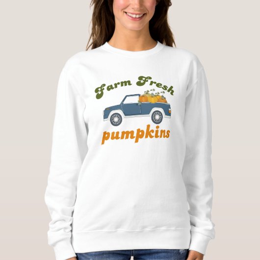 Frische Kürbisse vom Bauernhof Sweatshirt (Vorderseite)