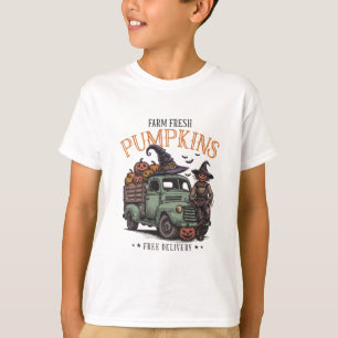 Frische Kürbisse vom Feld Vogelscheuche T-Shirt