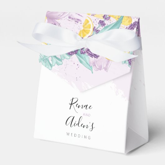 Frische Lavendel- und Zitronengeschenkbox Geschenkschachtel (Vorderseite)