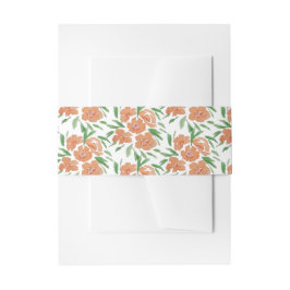 Frische lebendige florale Wasserfarben-Muster Einladungsbanderole