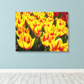 Frische Leinwand Art Yellow Tulips (Insitu (Holzboden))