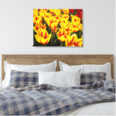 Frische Leinwand Art Yellow Tulips (Insitu (Schlafzimmer))