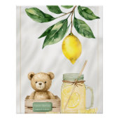 Frische Lemon Babydusche Wand an Wand Poster (Vorderseite)