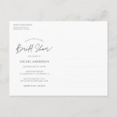 Frische Lemon Bridal Dusche Einladung Postkarte (Rückseite)