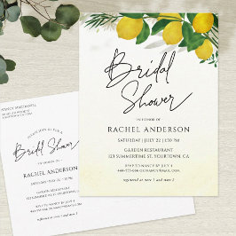 Frische Lemon Bridal Dusche Einladung Postkarte