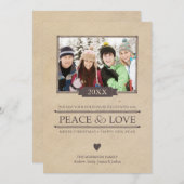 Frische Liebe Weihnachten Foto Flat Card (Vorne/Hinten)