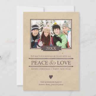 Frische Liebe Weihnachten Foto Flat Card