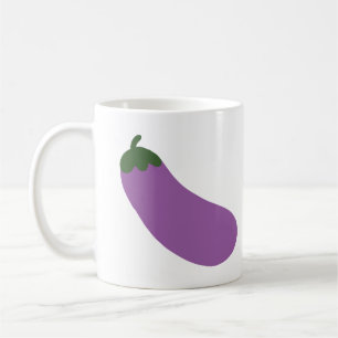 Frische lila Aubergine Gemüsegarten Geschenk Kaffeetasse