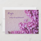 Frische lila Lila auf Textur Einladung (Vorderseite)