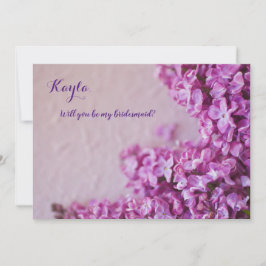 Frische lila Lila auf Textur Einladung