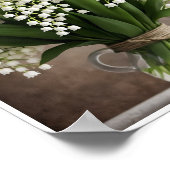Frische Lily of the Valley Blume Poster Wall Decor (Ecke)