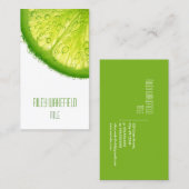 Frische Limone Scheibe-Geschäfts-Karte Visitenkarte (Vorne/Hinten)