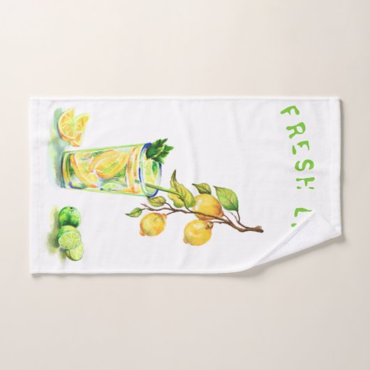 Frische Limonentränke - Handtücher für den persönl (Handtuch)