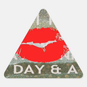 Frische Lippen, Vibes aufblähen: 'Behalt It Fresh  Dreieckiger Aufkleber