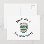 Frische Luft für Tote Postkarte (Vorne/Hinten)
