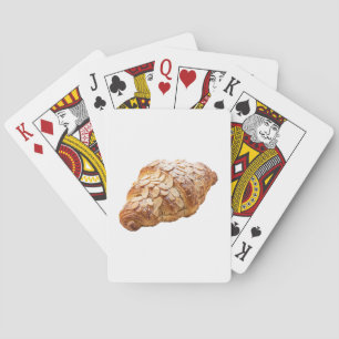Frische Mandel-Croissant-Französische Gebäck Spielkarten
