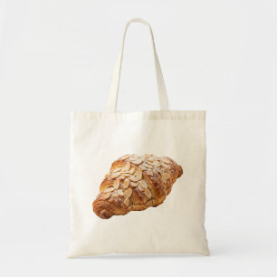 Frische Mandel-Croissant Französische Gebäck Tragetasche