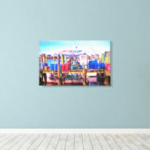 Frische Meeresfrüchte Leinwanddruck (Insitu (Holzboden))