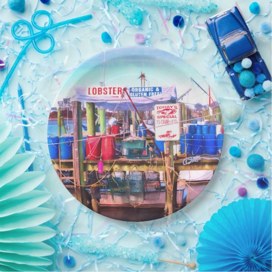 Frische Meeresfrüchte Pappteller (Party)