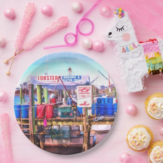 Frische Meeresfrüchte Pappteller (Party)