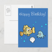 Frische Meerestiere Postkarte (Vorne/Hinten)