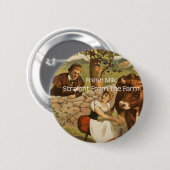 Frische Milch direkt vom Bauernhof Button (Vorne & Hinten)