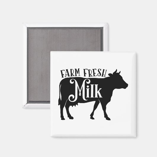 Frische Milch Magnet (Vorderseite/Rückseite)