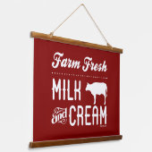 FRISCHE MILCH WANDTEPPICH MIT HOLZRAHMEN (Gewinkelt)