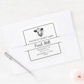 Frische Milchmarkierung Quadratischer Aufkleber (Umschlag)