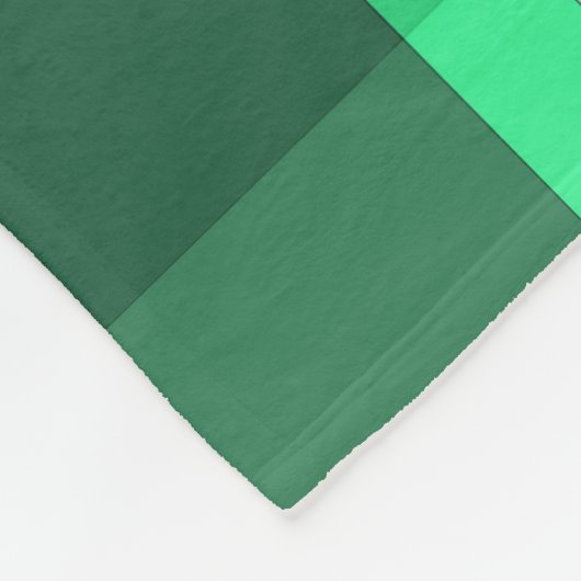 Frische Minze und waldgrüne Karierte Fleece Blanke (Ecke)