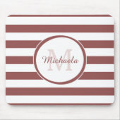 Frische Mit Monogramm Bezeichnung Chunky Soft Red Mousepad (Vorne)