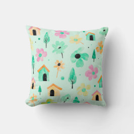 Frische moderne Blumenmuster-Kissen Kissen