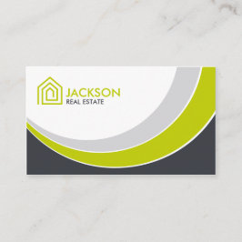 Frische moderne Grundstück-Visitenkarte Visitenkarte