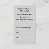 Frische, moderne neue Personalausweise Visitenkarte (Rückseite)