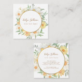 Frische Molkereien und Goldkartentabelle Quadratische Visitenkarte (Vorne/Hinten)