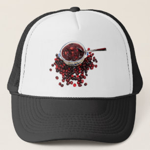 Frische Moosbeeren und Soße Truckerkappe