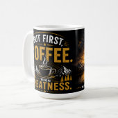 Frische Morgen mit Pepup-Kaffeetasse Kaffeetasse (Vorderseite Links)