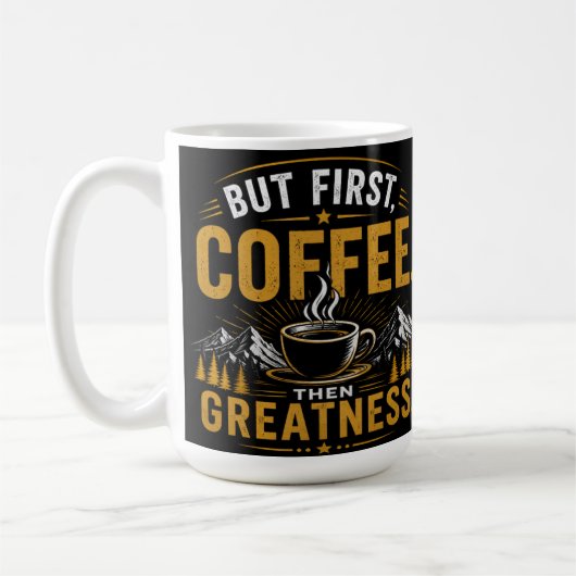 Frische Morgen mit Pepup-Kaffeetasse Kaffeetasse (Links)