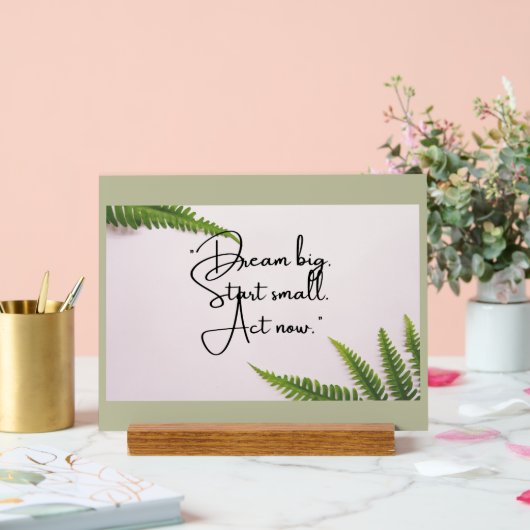 Frische Motivation Acrylschild (Hochzeit)