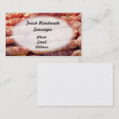 Frische natürliche Würste Visitenkarte (Vorne/Hinten)