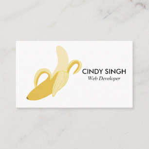 FRISCHE OBST: Banane illustriert Visitenkarte