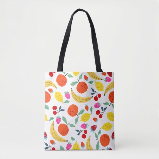 Frische Obst-Mischung Farbige Muster Tasche (Vorderseite)