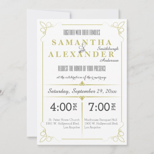 Frische Olivenbäume Einladung (Vorderseite)