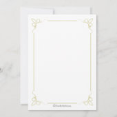 Frische Olivenbäume Einladung (Rückseite)