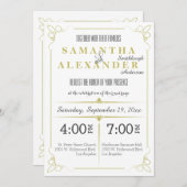 Frische Olivenbäume Einladung (Vorne/Hinten)