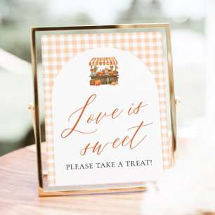 Frische Orange direkt vom Markt - Liebe ist süß Poster