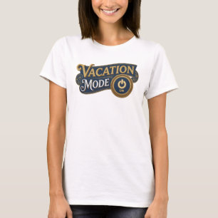 Frische Orange FERIENMODUS AKTIV Statement Design T-Shirt